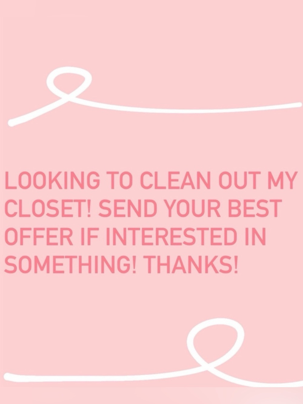 Pink Graphic Closet Clean-Out Sign